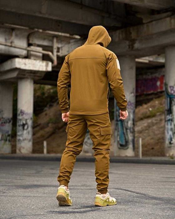 Тактичний костюм Softshell Койот Теплий, водостійкий, без передоплати