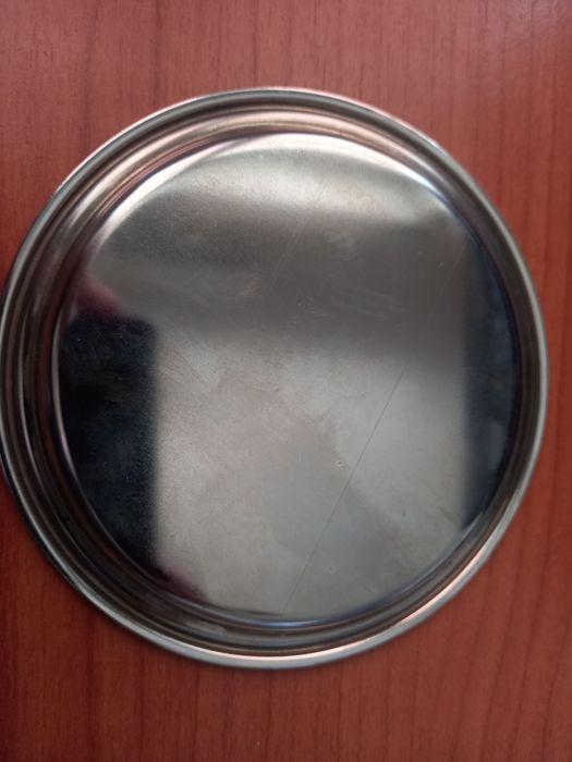 Prato em aço inox  novo (NEGOCIÁVEL)