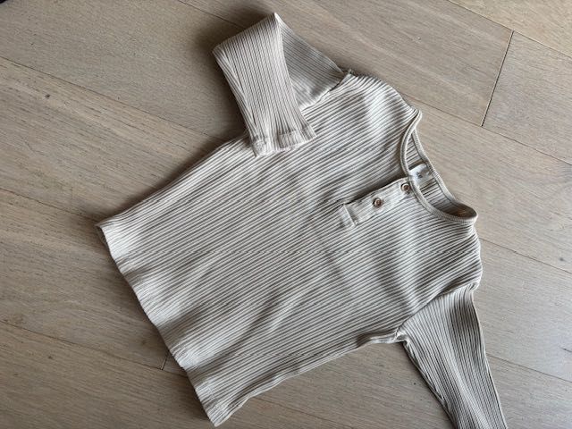 H&M koszulka Basic z długim rękawem dla dziecka 92