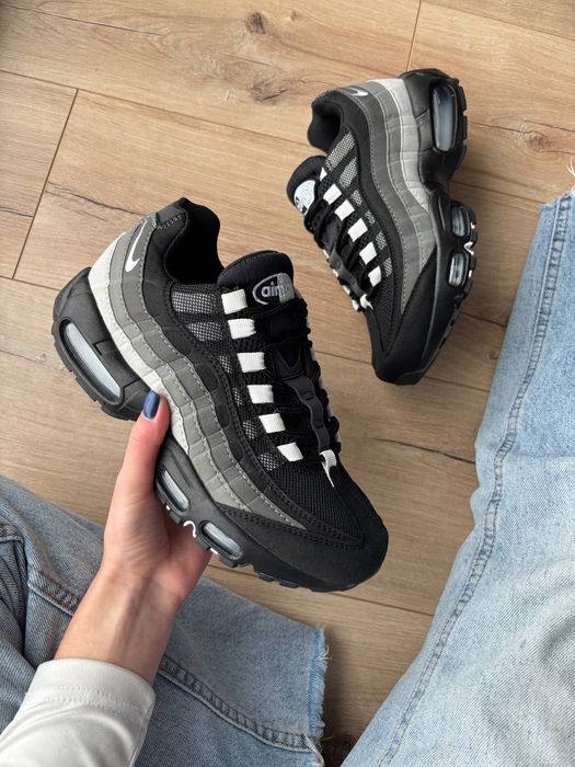 Кросівки Кроссовки Nike Air Max 95 Grey Gradient Black Серый Чёрный Сірий Чорний Кросовки демісезон
