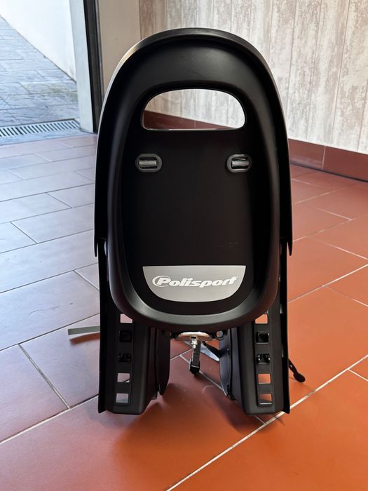 Cadeira de bicicleta infantil Polisport Gruvi – Preta – Fixação no quadro