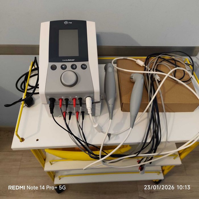Aparelho de eletroterapia e ultrassom como novo