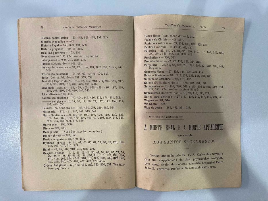 Catalogo Geral das Edições da Livraria Catholica Portuense 1908