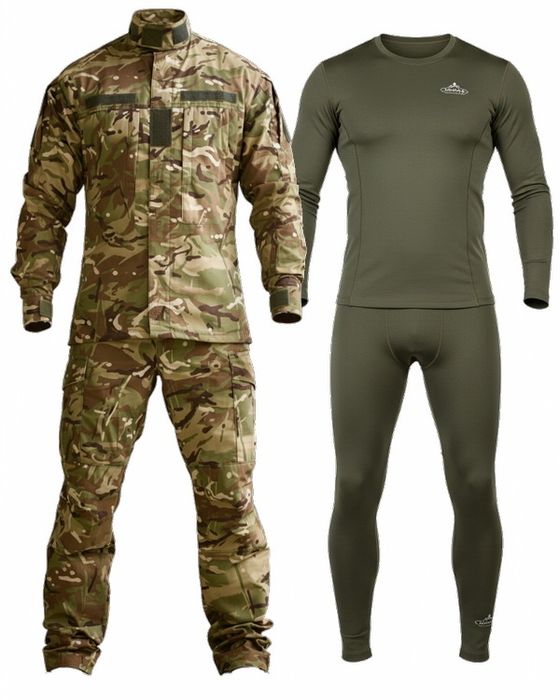 Установчий тактичний костюм мультикам + термо