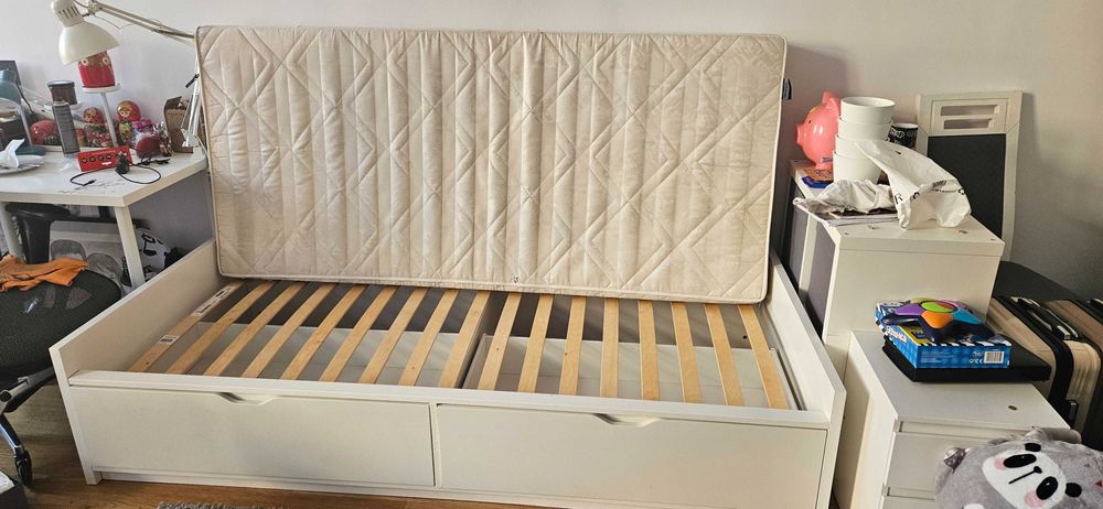 Łóżko Ikea 90x200 z szufladami