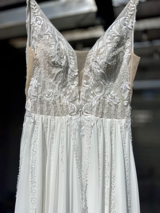 Suknia ślubna muslin, lekka kobieca 36/38