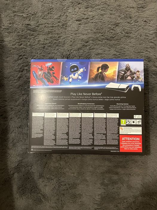 PS5 nova em sua caixa