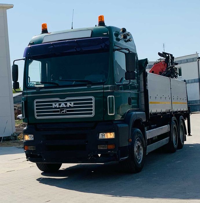 MAN TGA 26.483 + HDS + przyczepa Glogger SHE 2.8/20