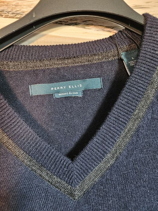 Sweter męski Perry Ellis nowy L
