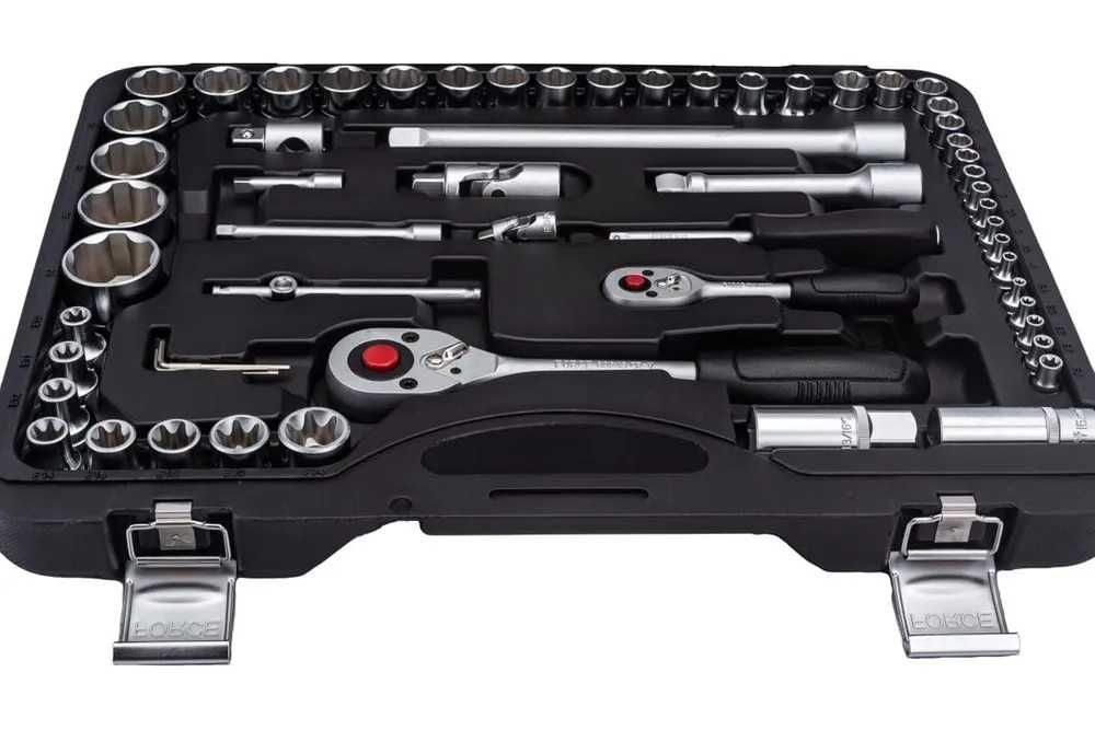 Набір інструментів FORCE 108 ел хром-ванадій набор головок ключей PL