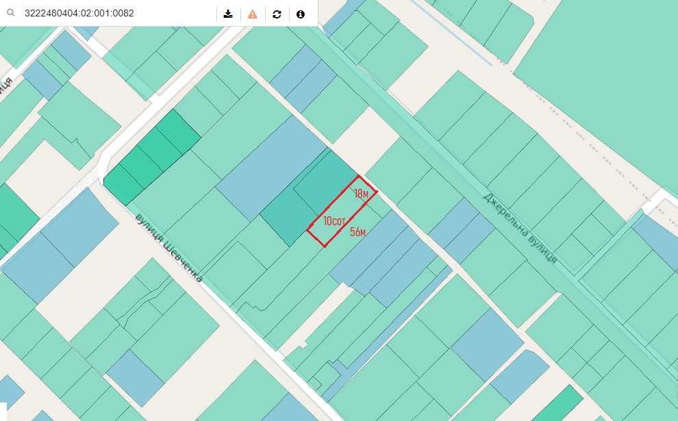 Білогородка ділянка 10сот вул.Шевченка під буд, електика по фасаду.