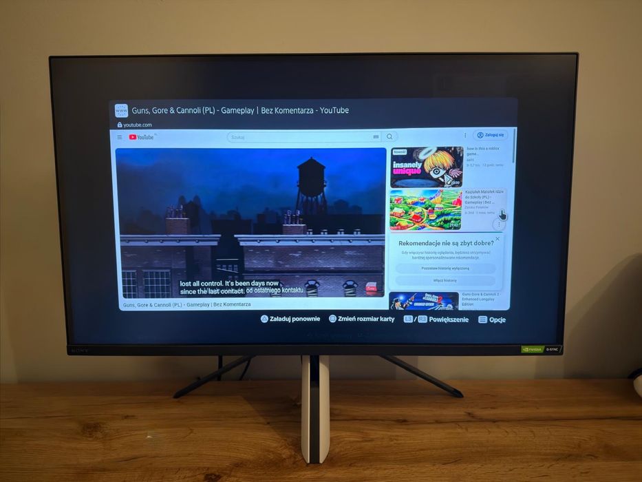 Monitor sony inzone M9