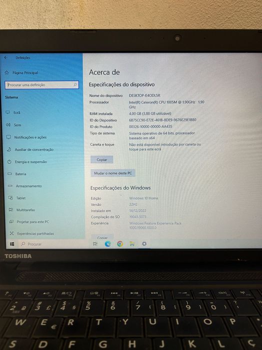 Portátil Toshiba Satellite Pro C50-A