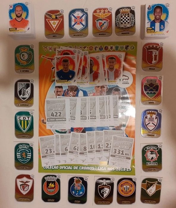 Cromos + Caderneta Futebol 2018-2019 | Coleção Completa Nova Por Colar