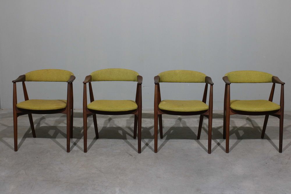 Conjunto de 4 Cadeirões Farstrup em teca