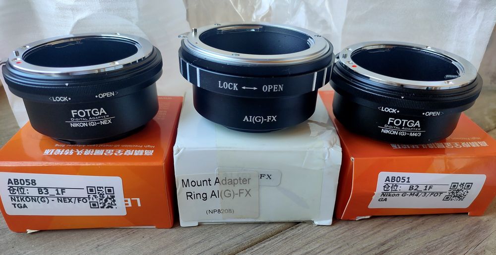 Переходник с nikon на sony E, m4/3, fuji fxfx