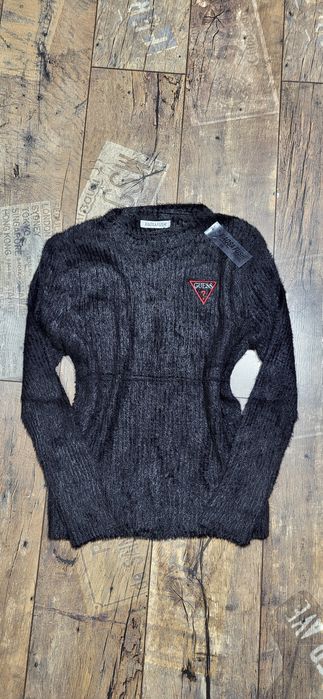 Czarny sweterek alpaka sweter damski alpakowy milutki uni