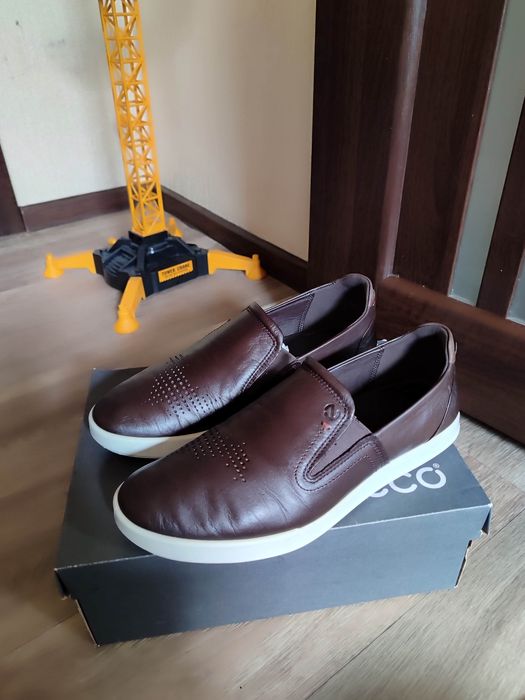 Ecco 42 сліпони шкіряні туфлі мокасини взуття ессо