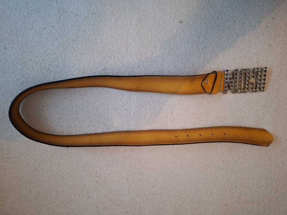 Pasek Damski Skórzany Do Spodni Brązowy Klamra.