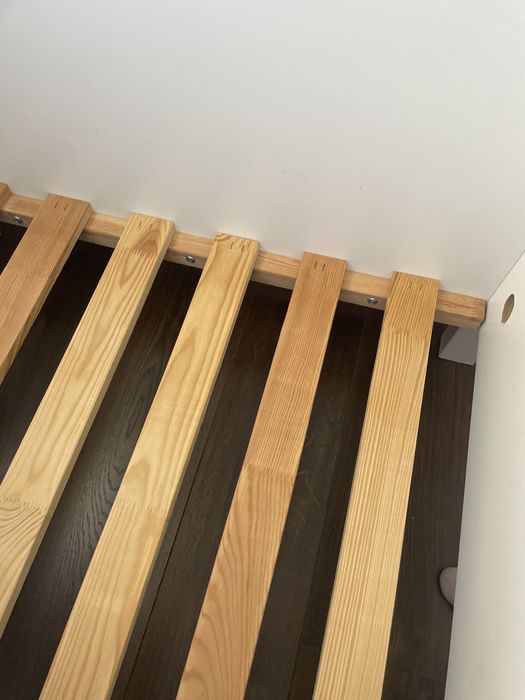 BUSUNGE Cama extensível, branco, 80x200 cm