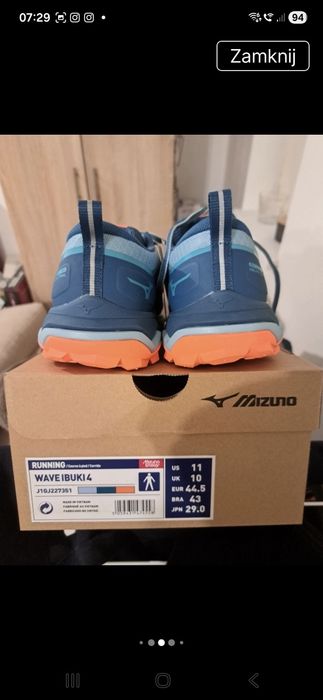 Buty   Mizuno 44.5 nowe