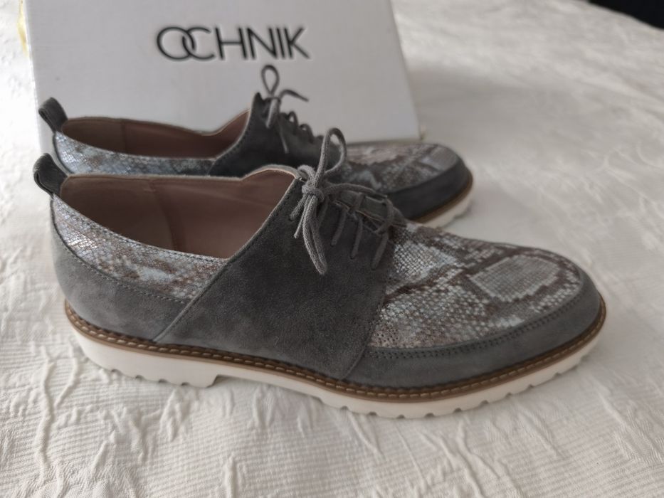 Buty skórzane Ochnik oxfordy czółenka damskie rozmiar 40/41