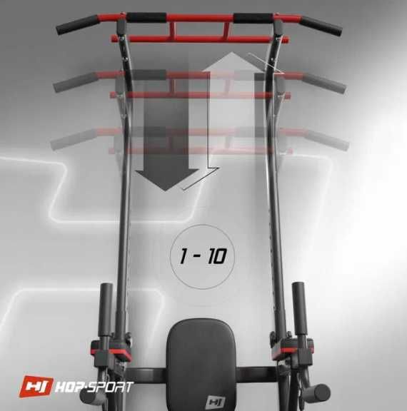 Силова фітнес станція Hop-Sport HS-1016K / турнік / Бруси