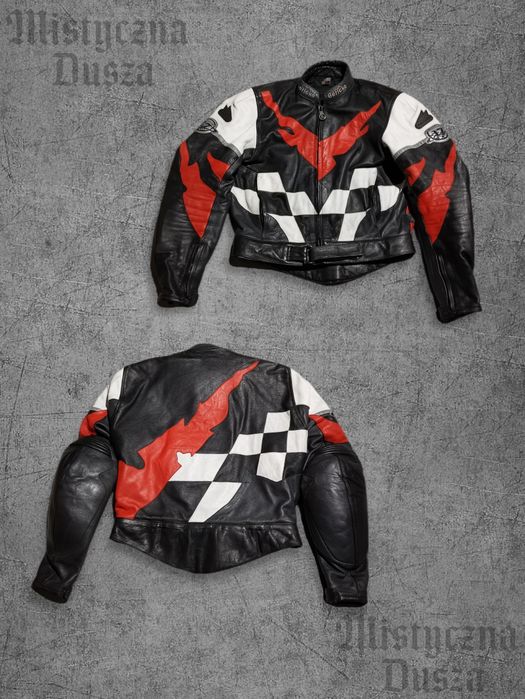 Męska kurtka motocyklowa skórzana Hein Gericke Pro Sports vintage retro racing avant garde SWAG