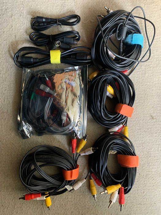 Lote Conjunto Cabos Áudio / Multimédia