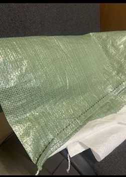 Мішки поліпропіленові для ЗСУ, надміцні, зелені оливка хакі, 50х90см