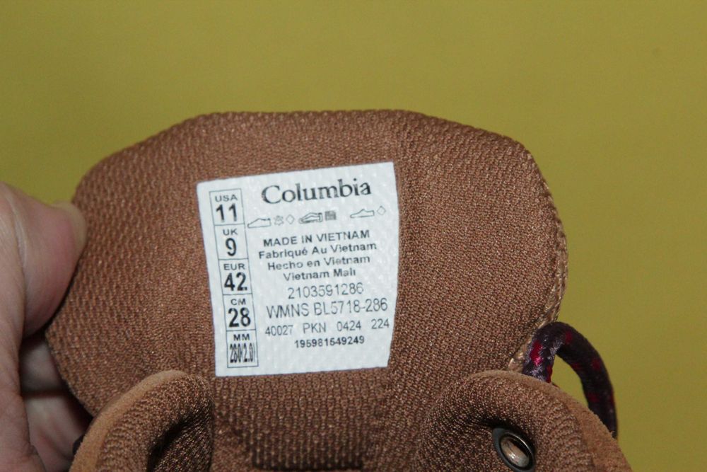 Ботинки женские Columbia, размер 42