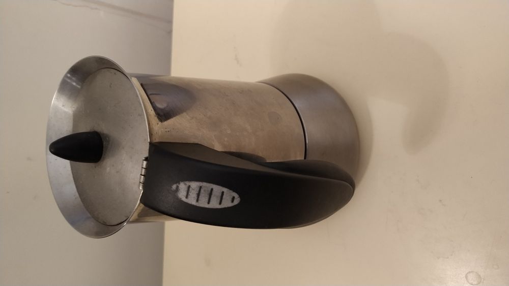 Máquina de café em aço inoxidável