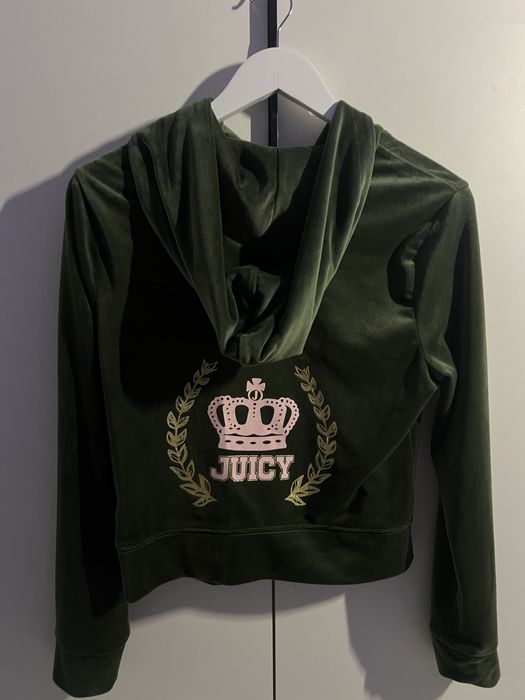 зелена велюрова кофта juicy couture розмір М вінтажна