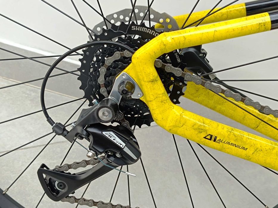 Rower górski Storm Trail Man 2.0 żółty-czarne wzorki 15"