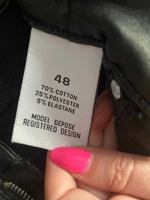 Czarne spodnie Ala skóra