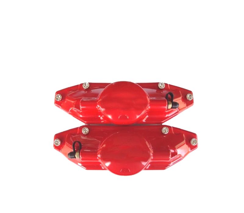 CONJUNTO CAPAS TAMPAS LOOK BREMBO PINÇAS TRAVÃO TRASEIRAS VERMELHAS