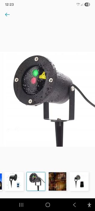 Projektor led swiateczny