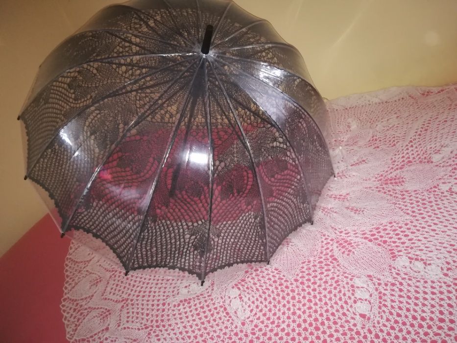 Koronkowa parasolka-Handmade.