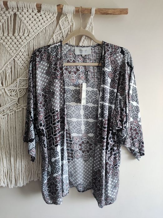 Narzutka kimono Peacocks nowa z metką wiskoza S M