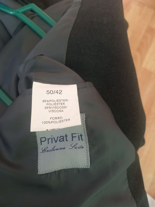 Fato priva fit casaco tamanho 52 calca 42/50