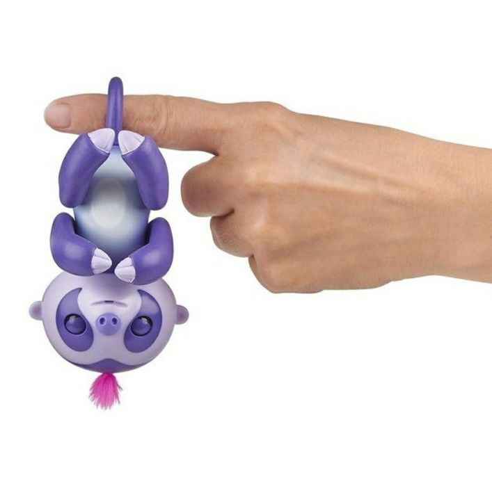 Інтерактивний лінивець WowWee Fingerlings Baby Sloth - Marge - Purple