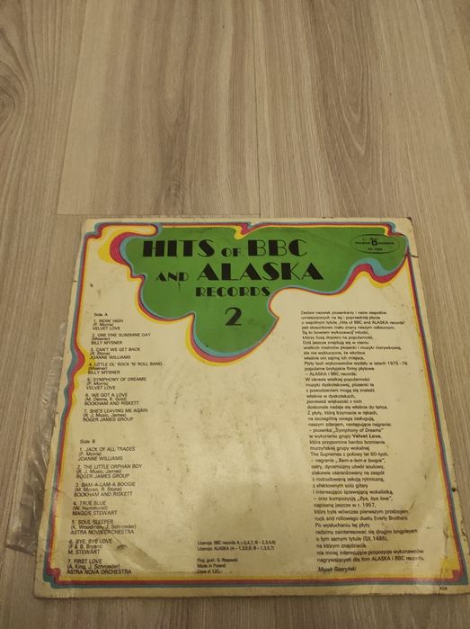 Płyta winylowa "Hits of BBC and Alaska Records 2"