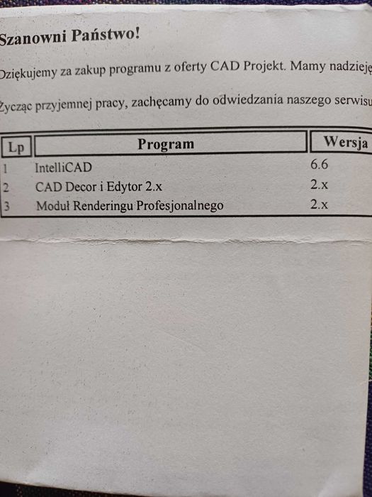Program Cad Decor moduł renderingu profesjonalnego aktualny pakiet