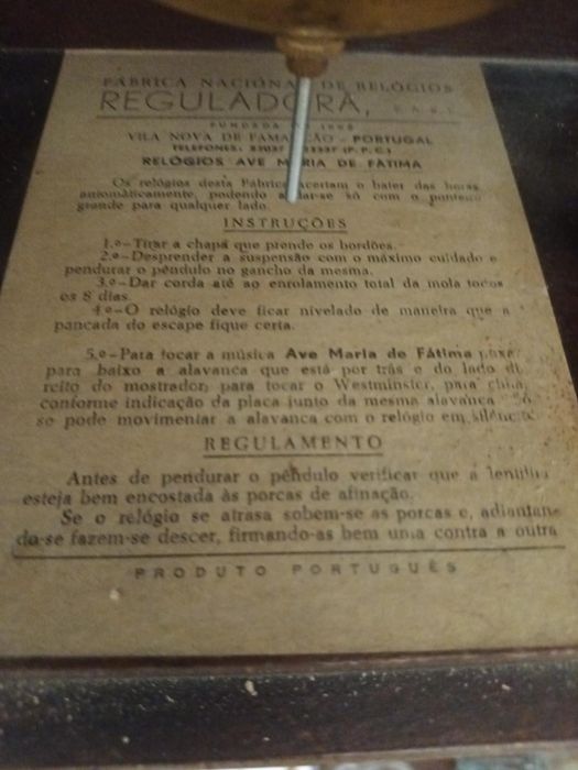 Relogio parede antigo