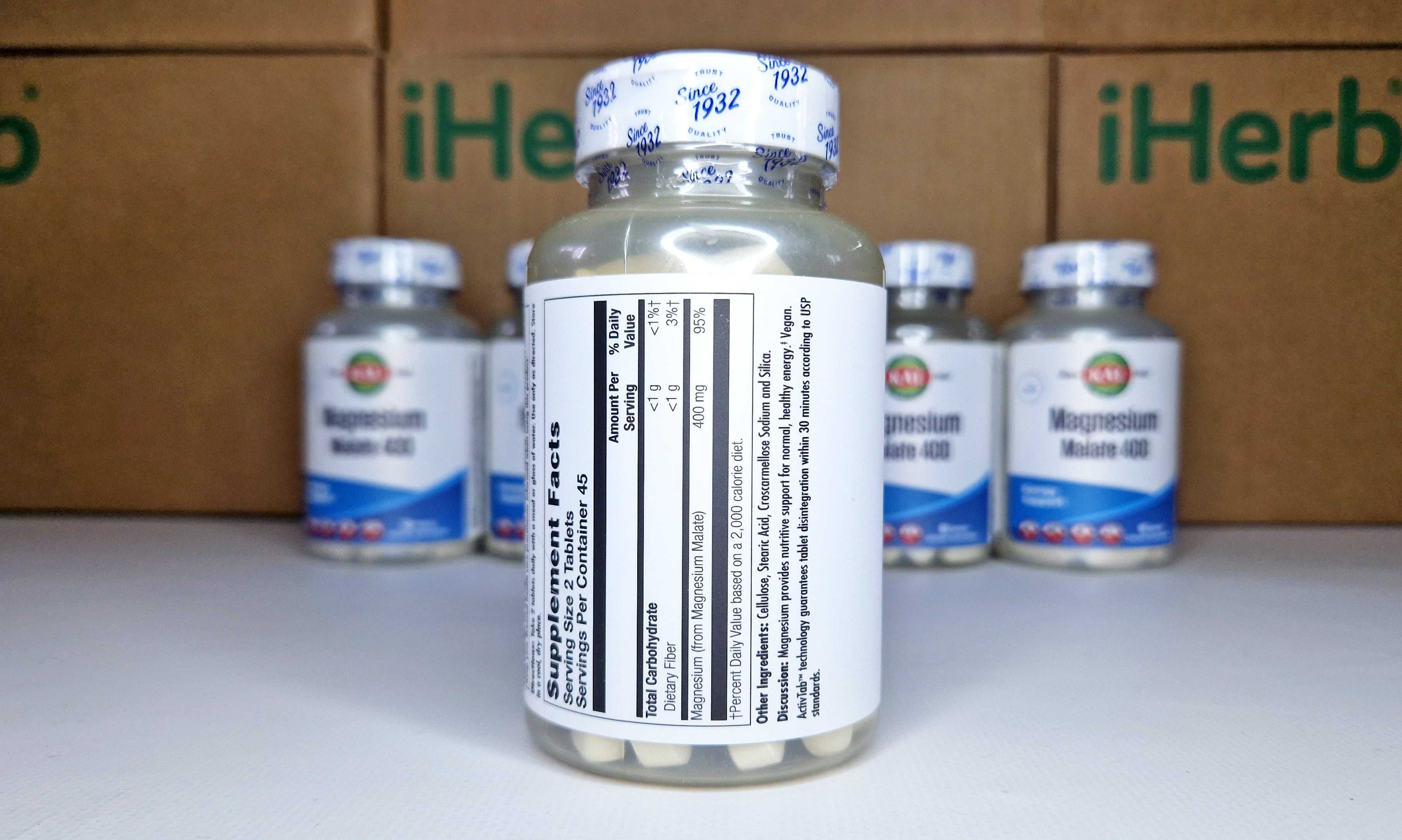 KAL Magnesium Malate 400 мг, 90шт. Магній малат, малат магнію. Магний ...