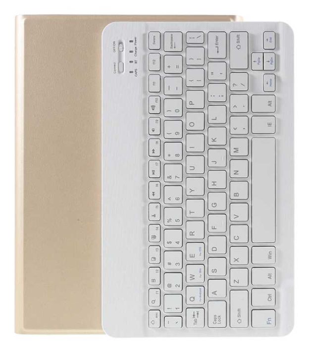 Złote Etui Klawiatura do Huawei Mediapad M5 Lite 10