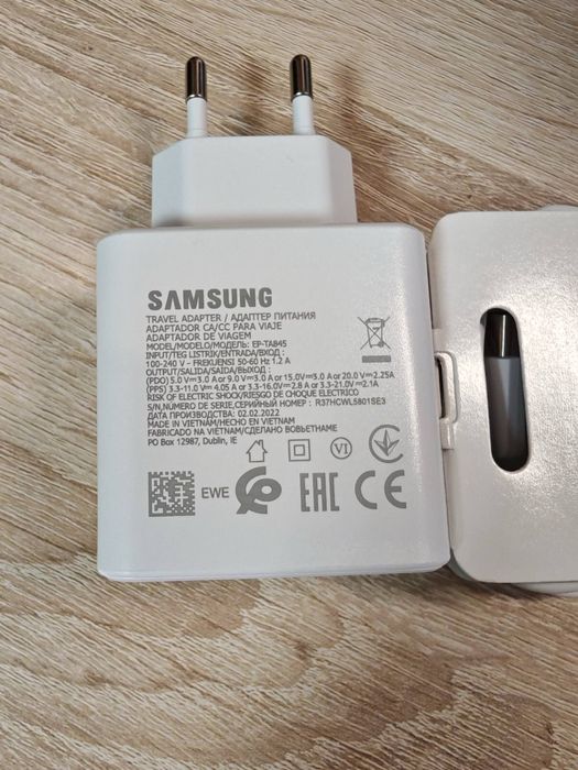 Зарядний пристрій Samsung super fast charge 45w