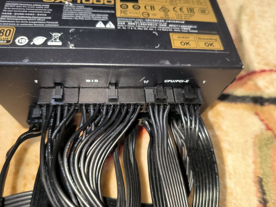 Seasonic Focus GX-1000 1000W 80 Plus Gold Флагман  Еталонні тести  Пломба rtx rx gtx gt mx gaming oc