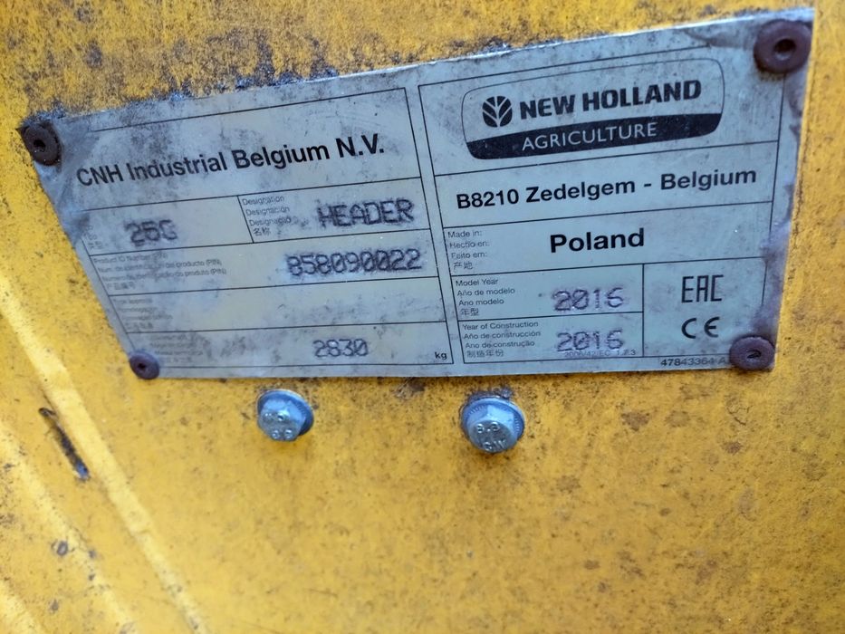 Heder New Holland Varifeed 25ft 7,62m