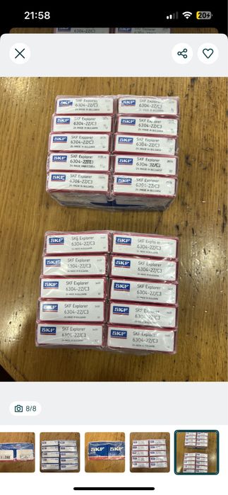 Rolamento rigido de esferas SKF 6304-2Z/C3 - NOVO